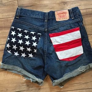 Levi’s American flag shorts